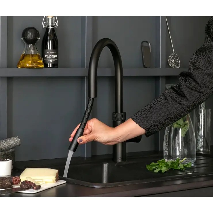 Quooker Combi+ Flex Boiling Water Tap COMBI+ FLEX BLACK FXRBLK - Black Quooker Combi+ Flex Boiling Water Tap COMBI+ FLEX BLACK FXRBLK - Black