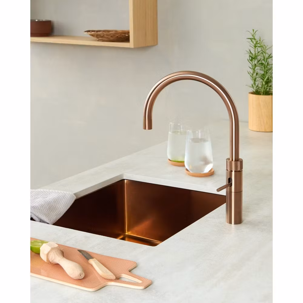 Quooker Round Fusion Boiling Water Tap PRO3 FUSION ROUND ROSE COPPER FNRRCO - Rose Copper Quooker Round Fusion Boiling Water Tap PRO3 FUSION ROUND ROSE COPPER FNRRCO - Rose Copper