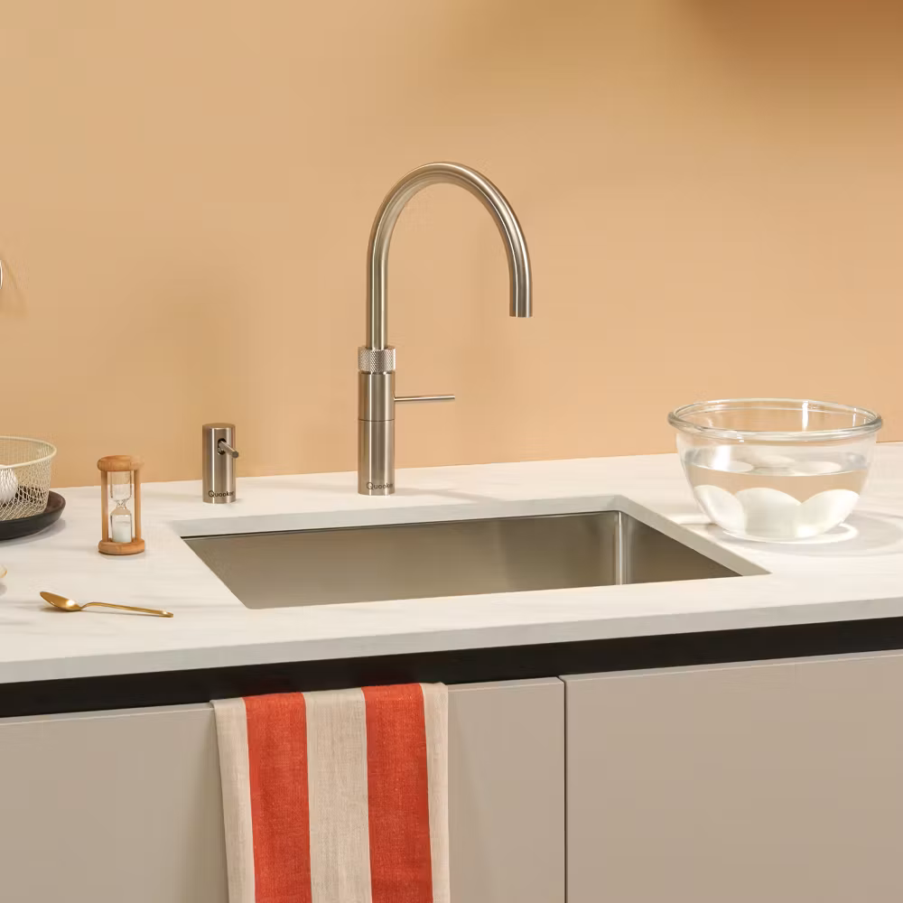 Quooker Combi+ Fusion Round Boiling Water Tap COMBI+ FUSION ROUND SS FNRSST - Stainless Steel Quooker Combi+ Fusion Round Boiling Water Tap COMBI+ FUSION ROUND SS FNRSST - Stainless Steel