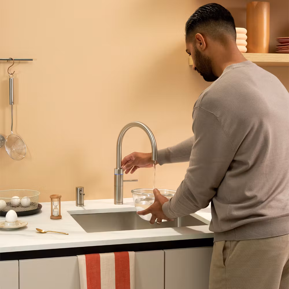 Quooker Combi+ Fusion Round Boiling Water Tap COMBI+ FUSION ROUND SS FNRSST - Stainless Steel Quooker Combi+ Fusion Round Boiling Water Tap COMBI+ FUSION ROUND SS FNRSST - Stainless Steel