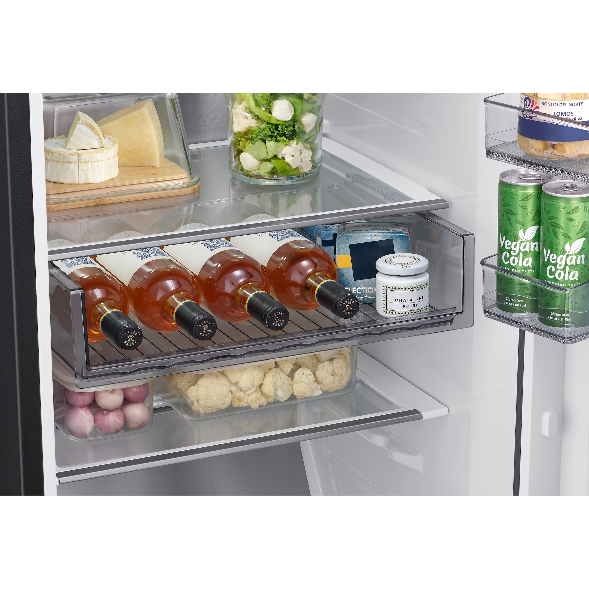 Samsung 59.5cm Total No Frost Tall Fridge RR70H39DEFEU - Black Steel Samsung 59.5cm Total No Frost Tall Fridge RR70H39DEFEU - Black Steel