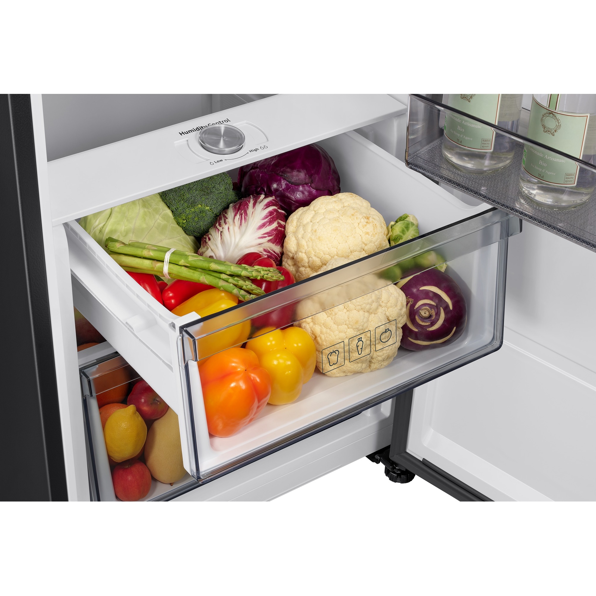 Samsung 59.5cm Total No Frost Tall Fridge RR70H39DEFEU - Black Steel Samsung 59.5cm Total No Frost Tall Fridge RR70H39DEFEU - Black Steel