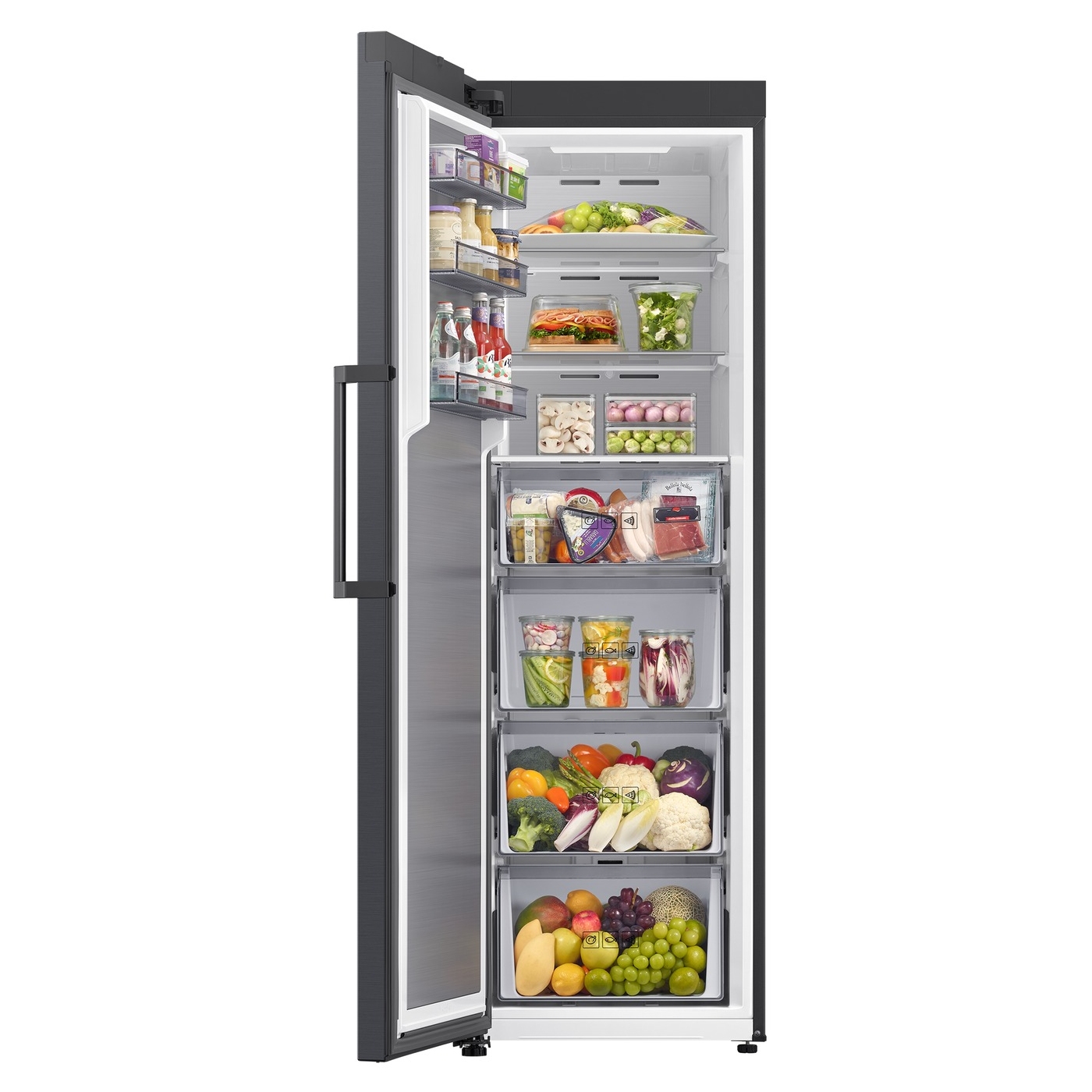 Samsung 59.5cm Total No Frost Tall Freezer RZ70H32HEFEU - Black Steel Samsung 59.5cm Total No Frost Tall Freezer RZ70H32HEFEU - Black Steel