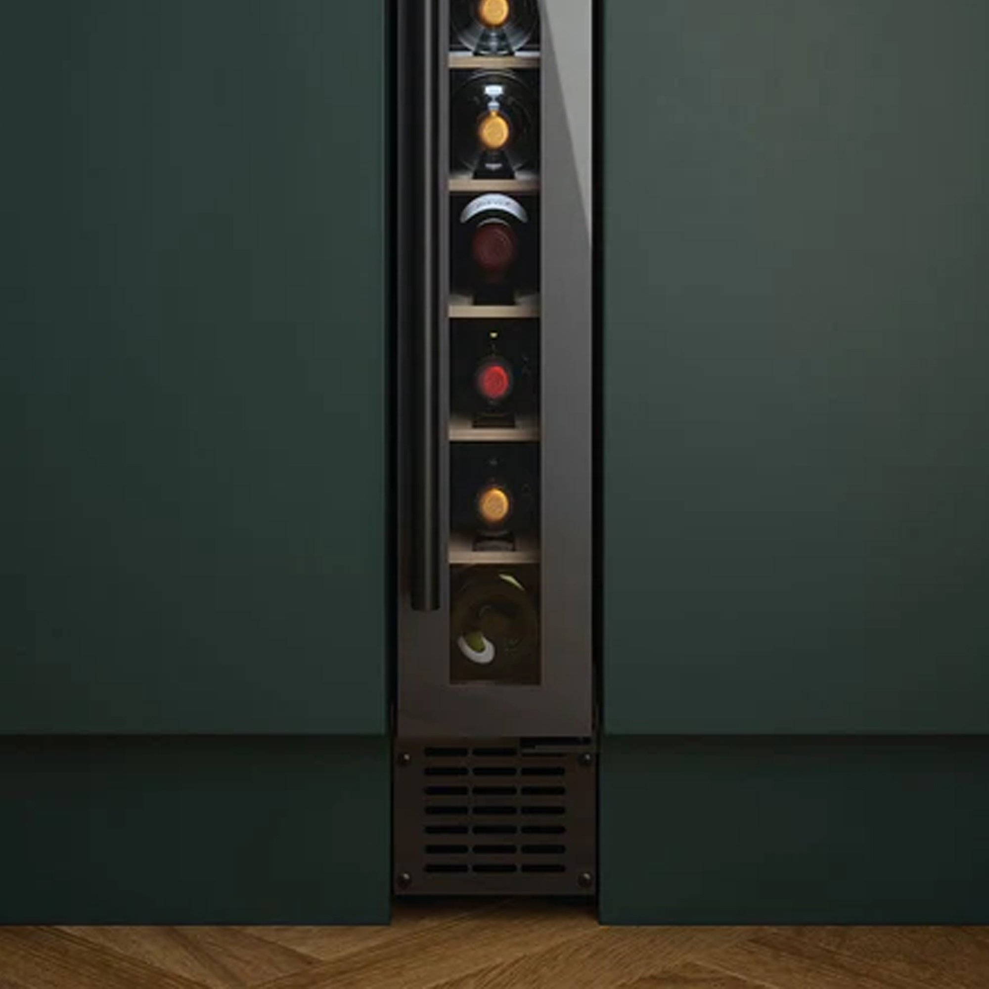 Cata 15cm Freestanding Wine Cabinet UBBKWC15F - Black Cata 15cm Freestanding Wine Cabinet UBBKWC15F - Black