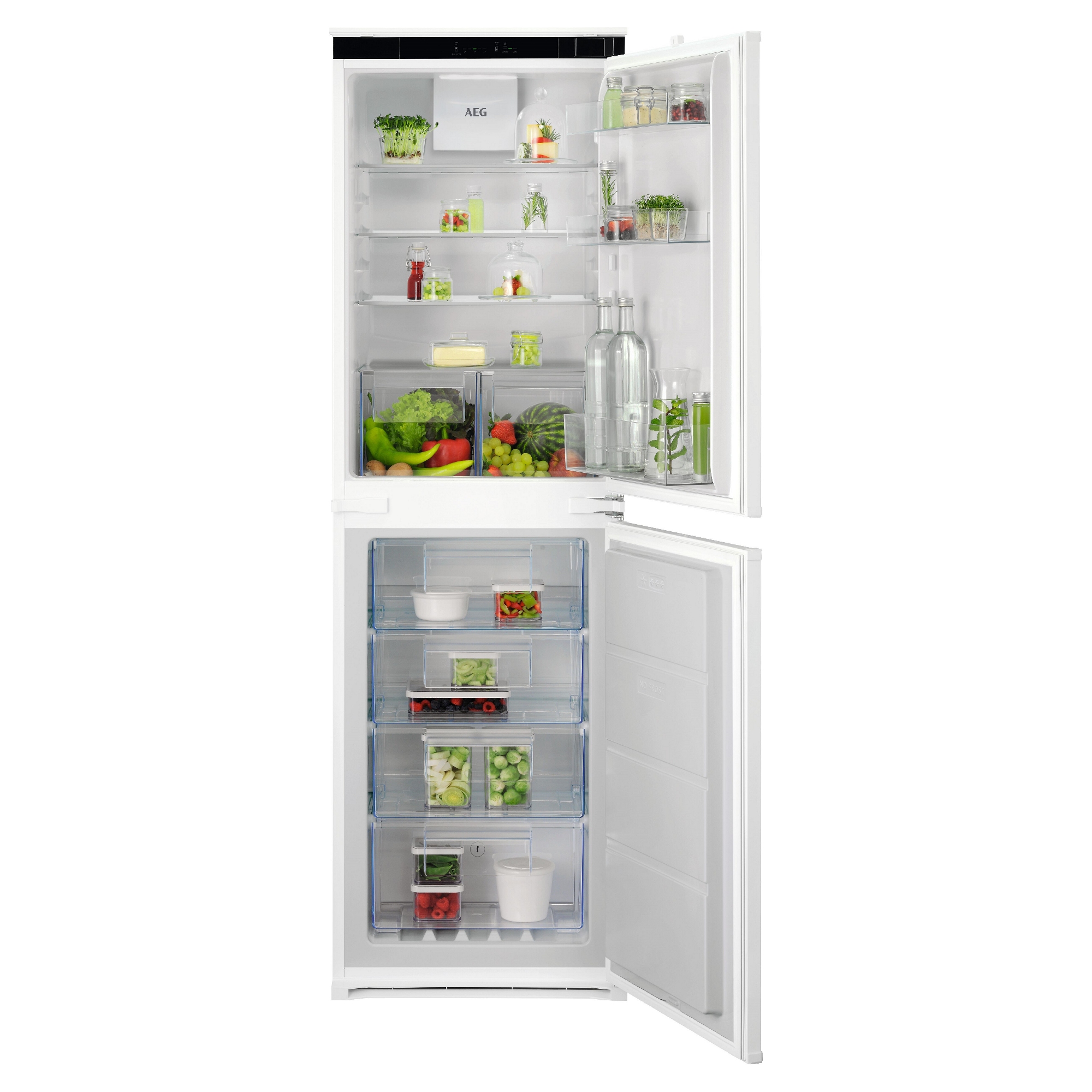AEG Series 7000 Integrated 50/50 Frost Free Fridge Freezer NSC7T185ES