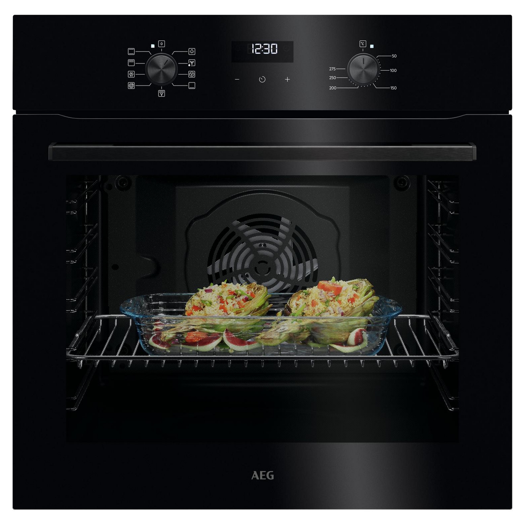 AEG Series 5000 60cm Built In Electric Single Oven OU5AB20XK - Black