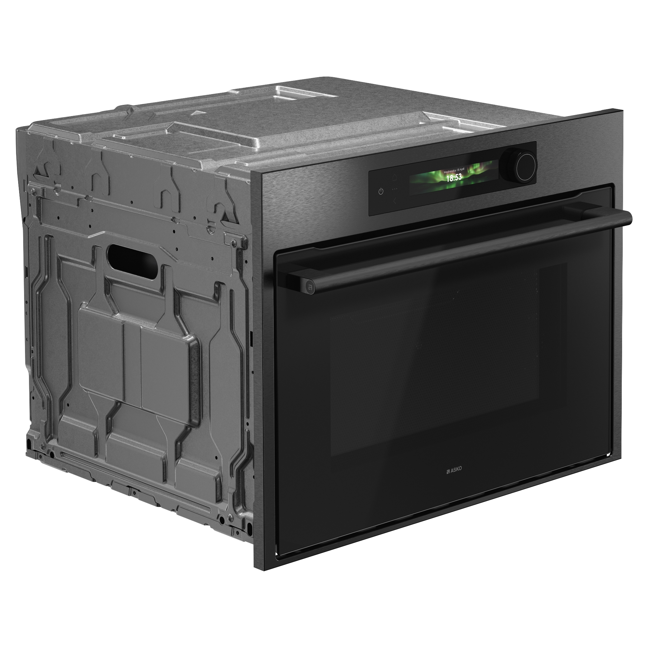 Asko Series 6 Built-in Combi Microwave For Tall Housing OCM64BSH - Black Steel Asko Series 6 Built-in Combi Microwave For Tall Housing OCM64BSH - Black Steel