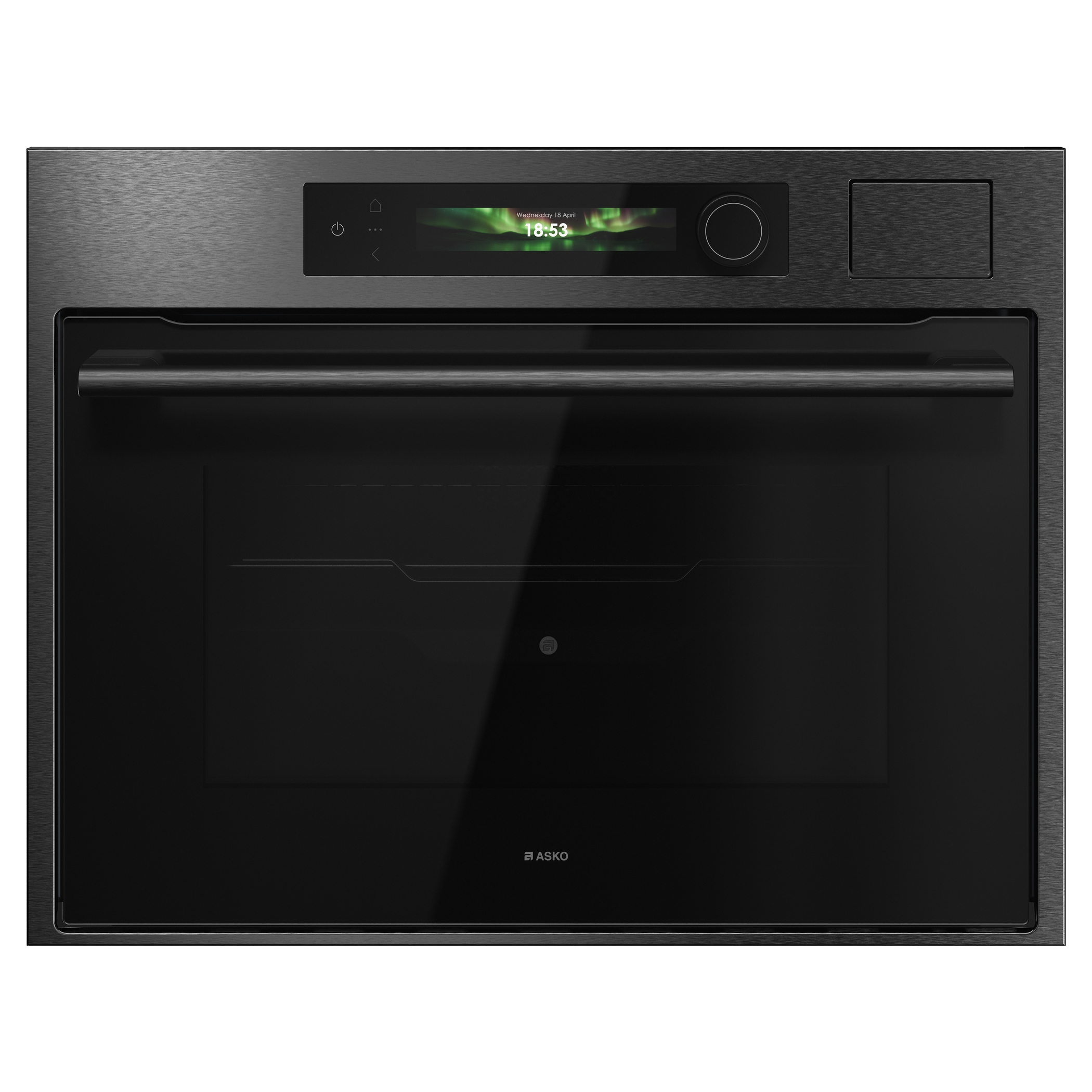 Asko Series 6 45cm Built-in Compact Oven with steam OCS64BSH - Black Steel