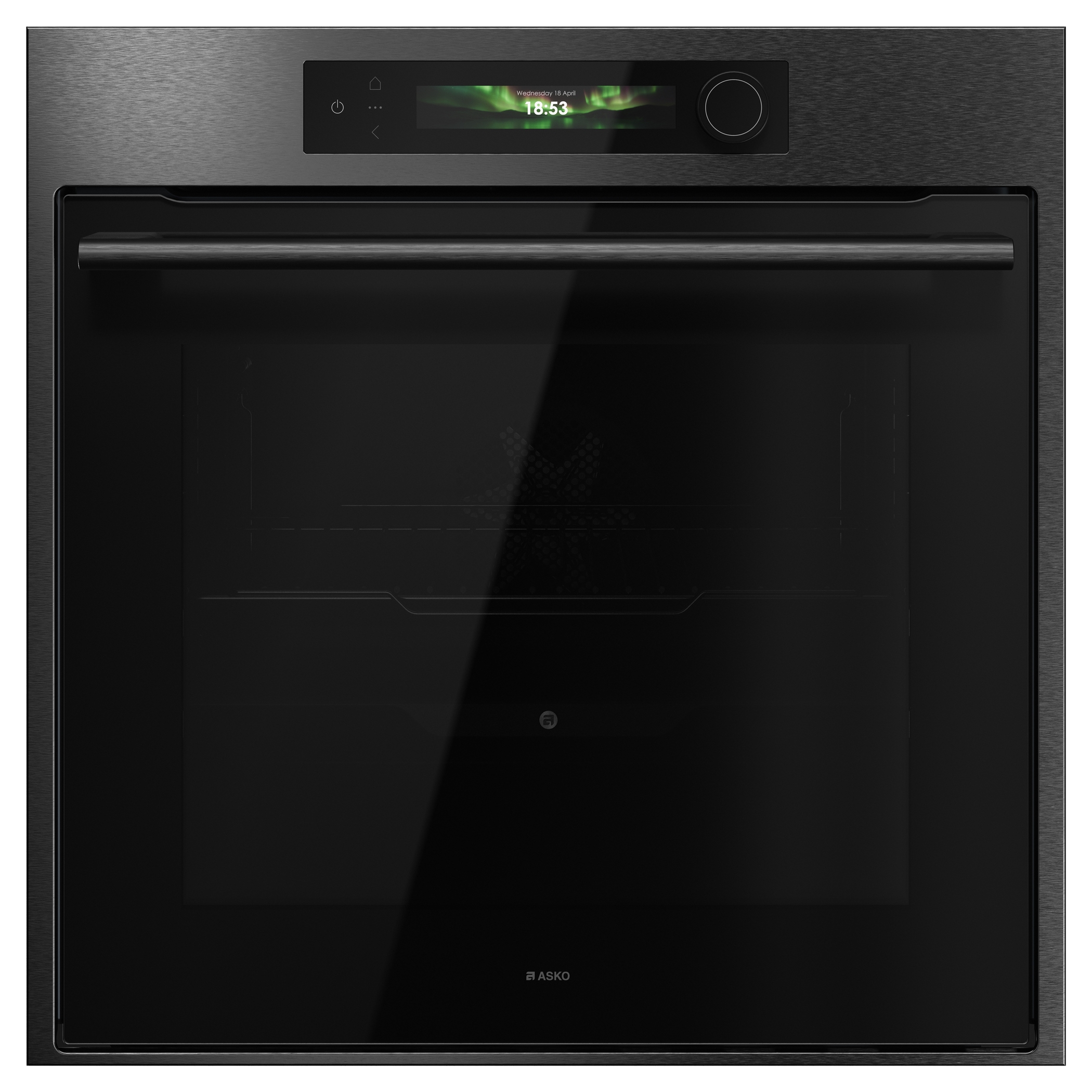 Asko Series 6 Pyrolytic Multifunction Single Oven OTP66BSH - Black Steel