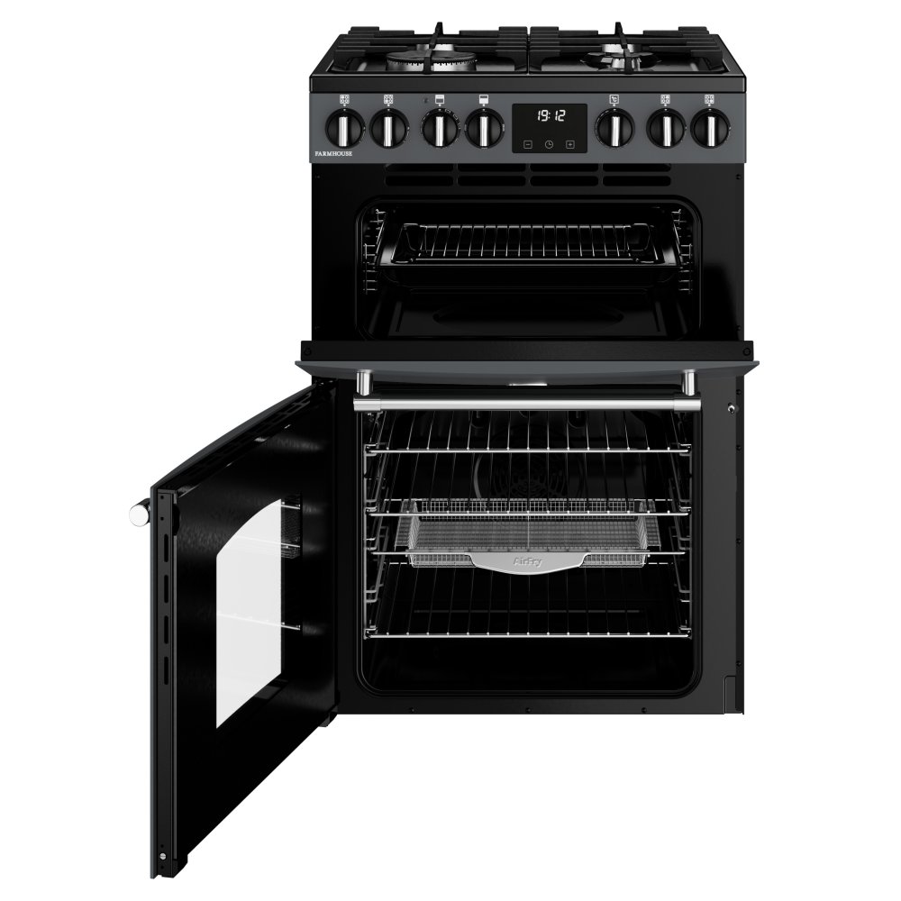 Belling 60cm Freestanding Dual Fuel Mini Range Cooker 444411812 - Anthracite Belling 60cm Freestanding Dual Fuel Mini Range Cooker 444411812 - Anthracite