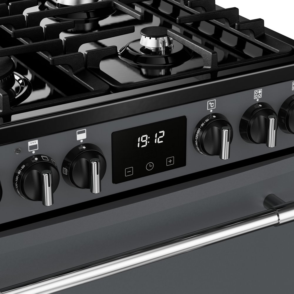 Belling 60cm Freestanding Dual Fuel Mini Range Cooker 444411812 - Anthracite Belling 60cm Freestanding Dual Fuel Mini Range Cooker 444411812 - Anthracite