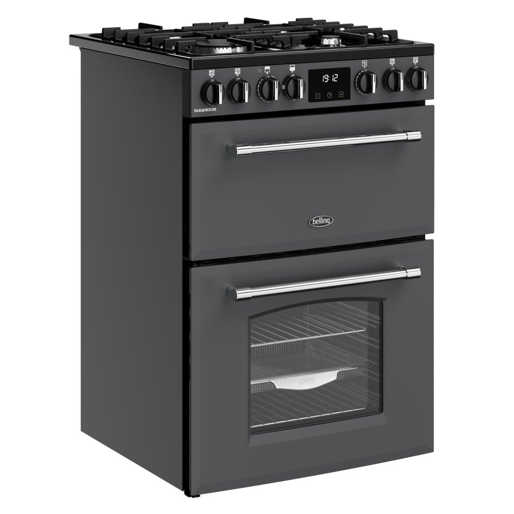Belling 60cm Freestanding Dual Fuel Mini Range Cooker 444411812 - Anthracite Belling 60cm Freestanding Dual Fuel Mini Range Cooker 444411812 - Anthracite