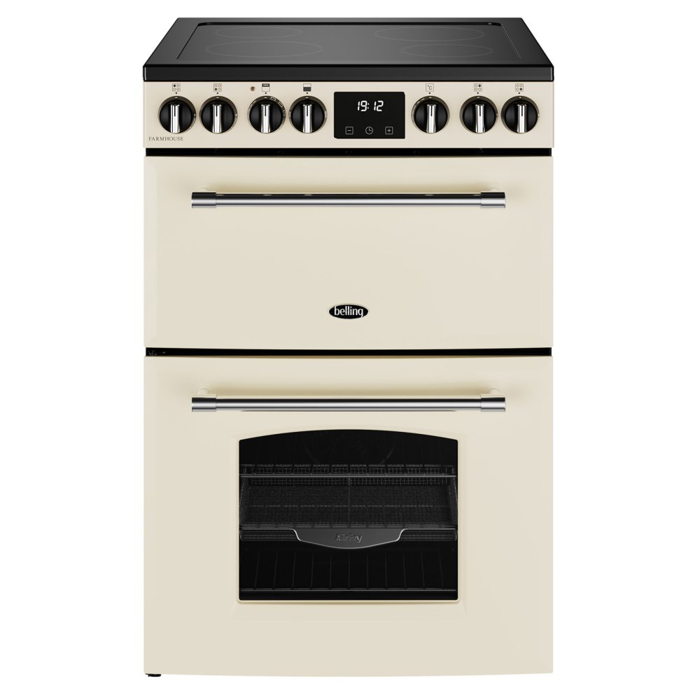 Belling 60cm Farmhouse Ceramic Mini Range Cooker 444411811 - Cream