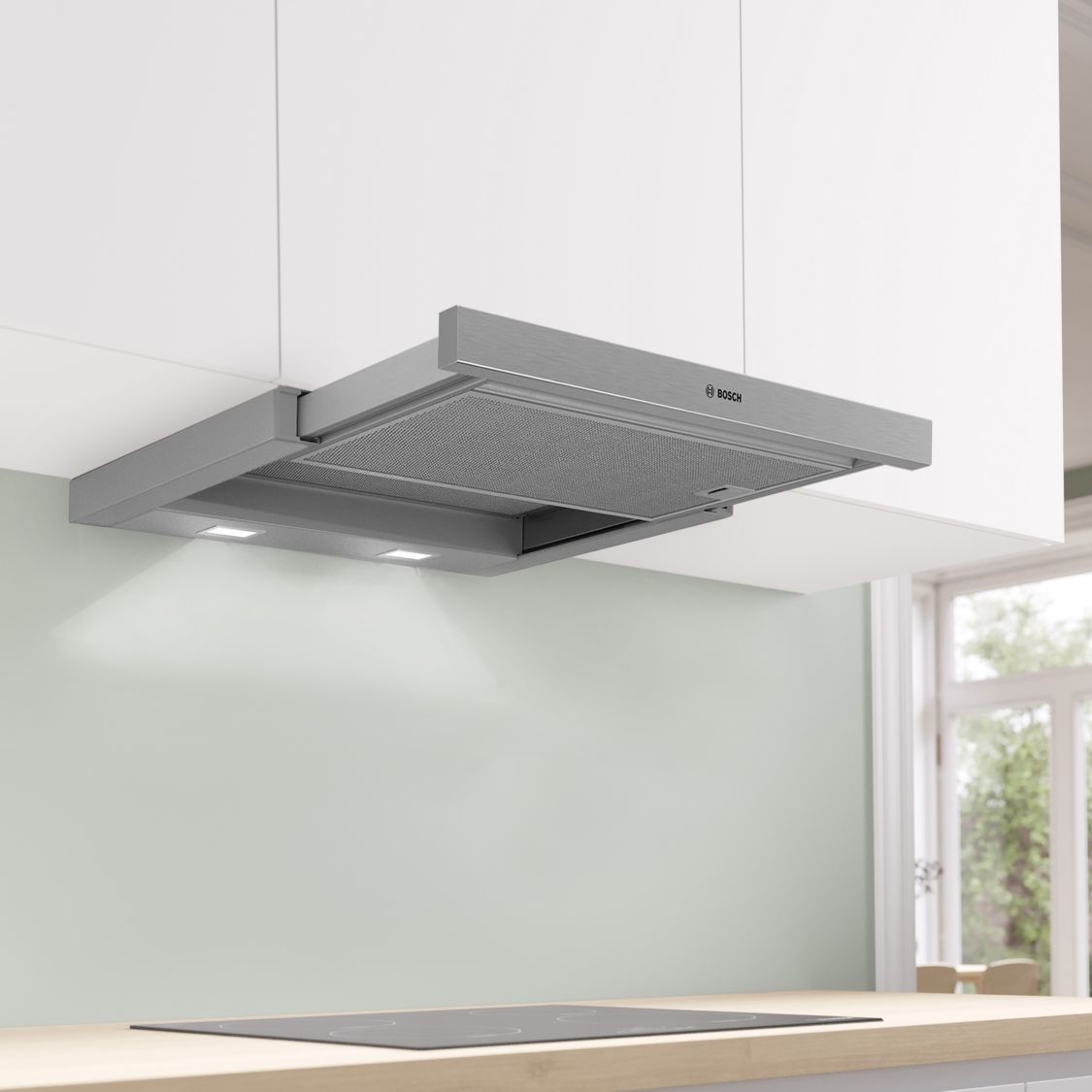 Bosch 60cm Series 2 Telescopic Hood DFM063W57B - Silver Bosch 60cm Series 2 Telescopic Hood DFM063W57B - Silver