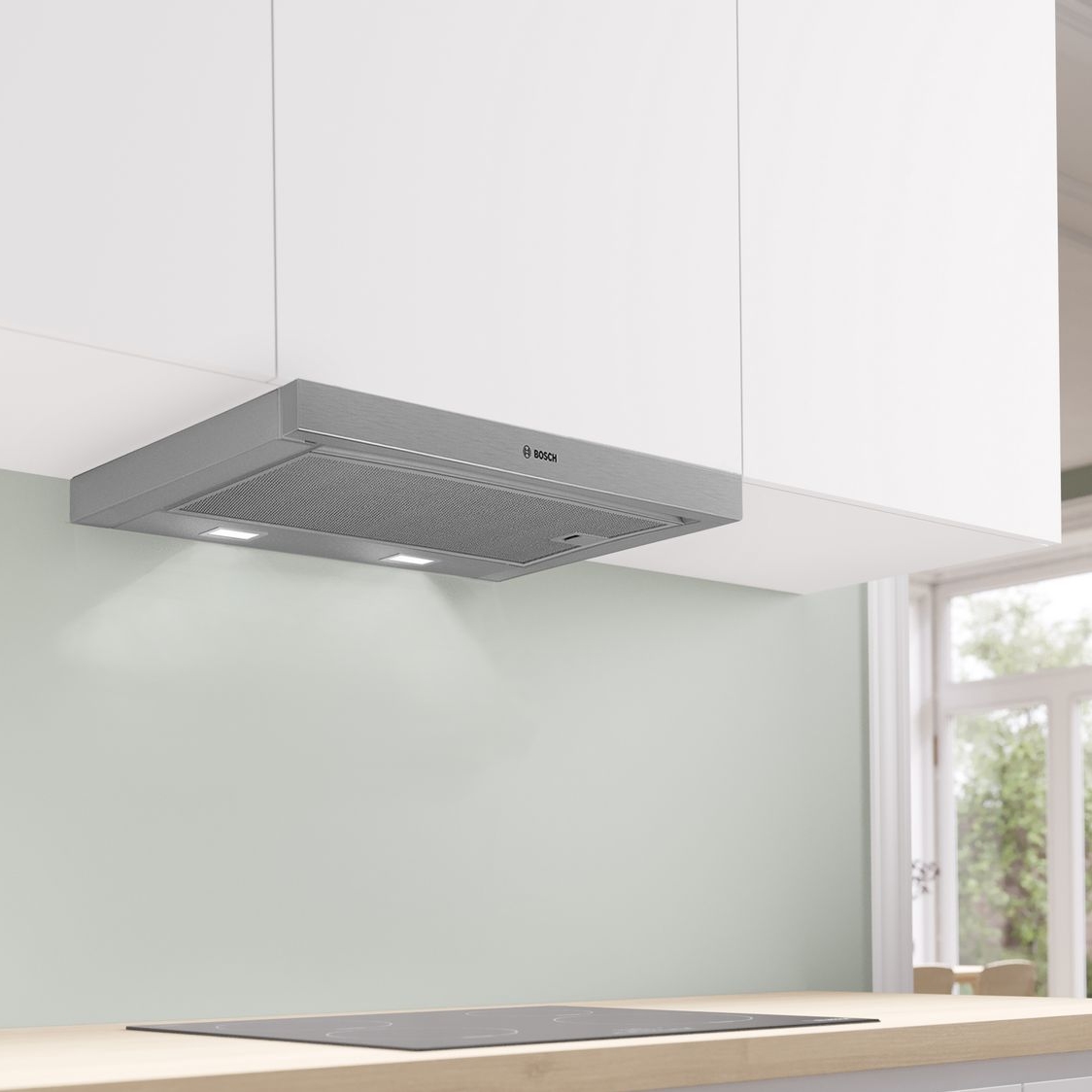 Bosch 60cm Series 2 Telescopic Hood DFM063W57B - Silver Bosch 60cm Series 2 Telescopic Hood DFM063W57B - Silver