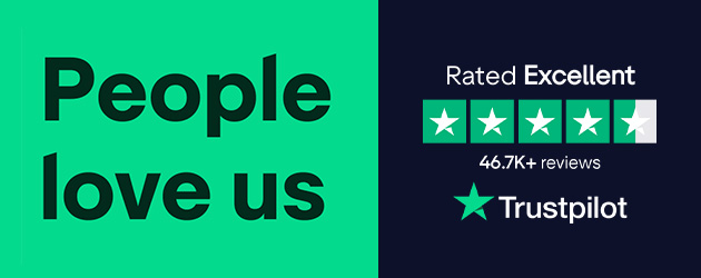 Rated excellent Trustpilot banner showing Appliance City's customer rating of 4.7 stars