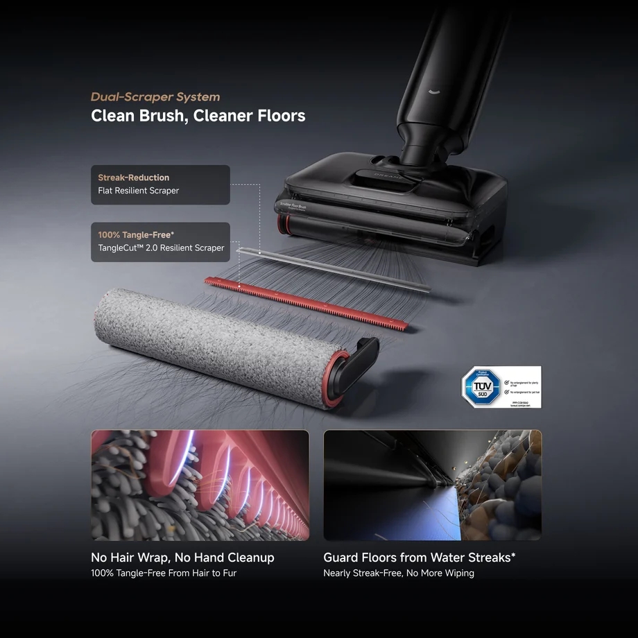 Dreame T12 Pro Wet & Dry Cordless Stick Vacuum Cleaner HHR32A - Black Dreame T12 Pro Wet & Dry Cordless Stick Vacuum Cleaner HHR32A - Black