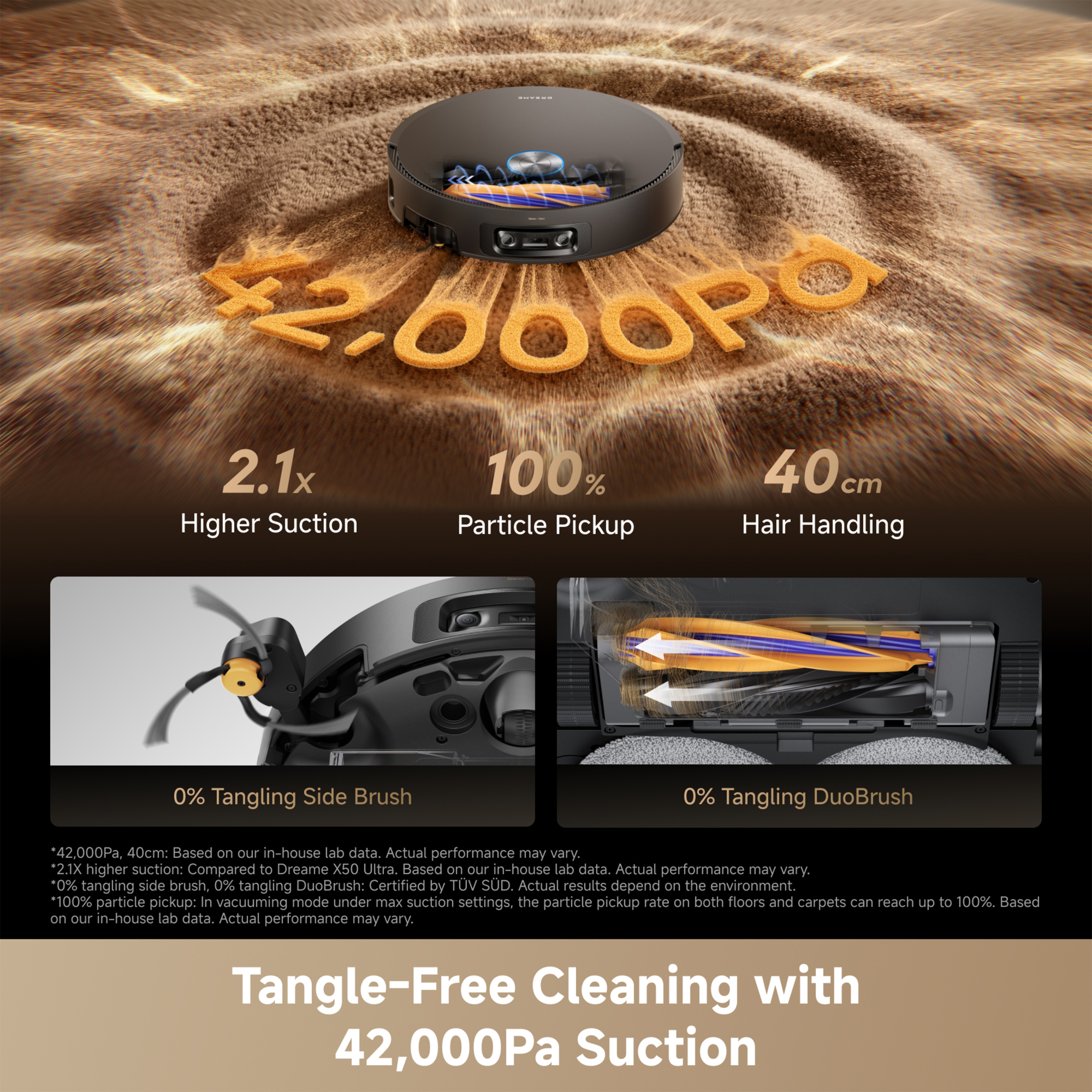 Dreame X60 Pro Ultra Matrix Smart Robot Vacuum & Mop RLM92DE - Black