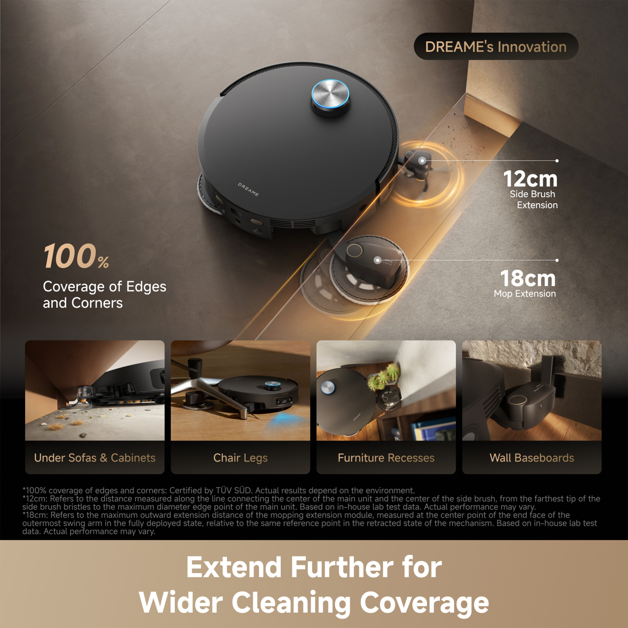 Dreame X60 Pro Ultra Matrix Smart Robot Vacuum & Mop RLM92DE - Black