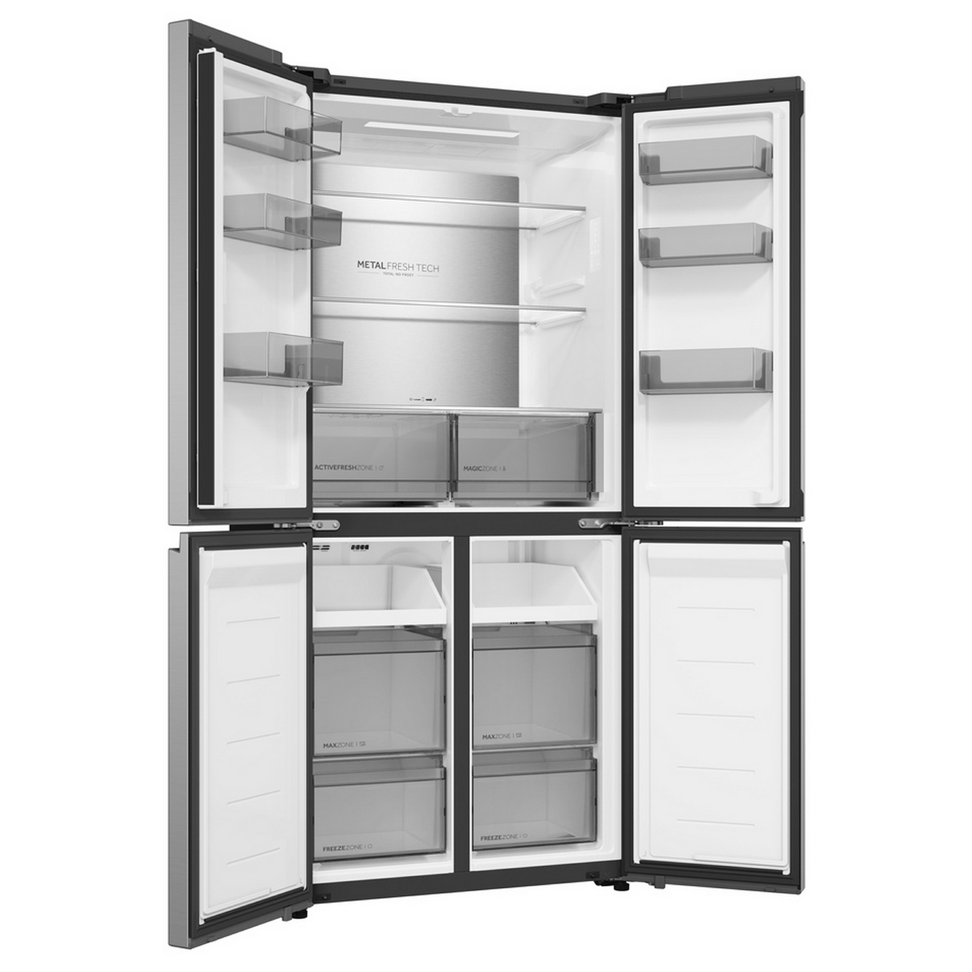 Haier 83cm Four Door French Style Fridge Freezer HCR58S18DNMM - Inox Haier 83cm Four Door French Style Fridge Freezer HCR58S18DNMM - Inox