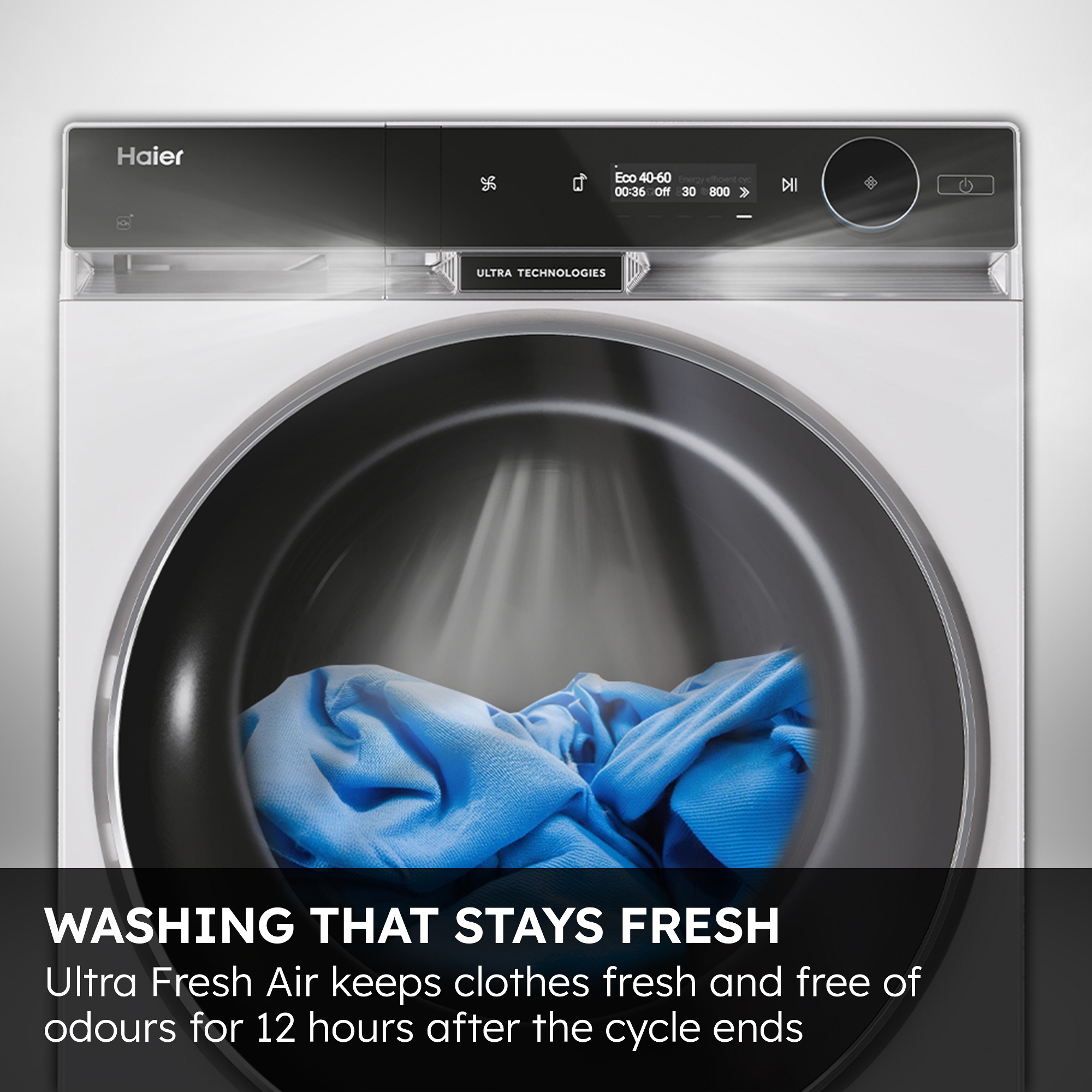 Haier 11kg Freestanding Autodose Washing Machine 1400rpm HW110-BD14397UUK - White Haier 11kg Freestanding Autodose Washing Machine 1400rpm HW110-BD14397UUK - White