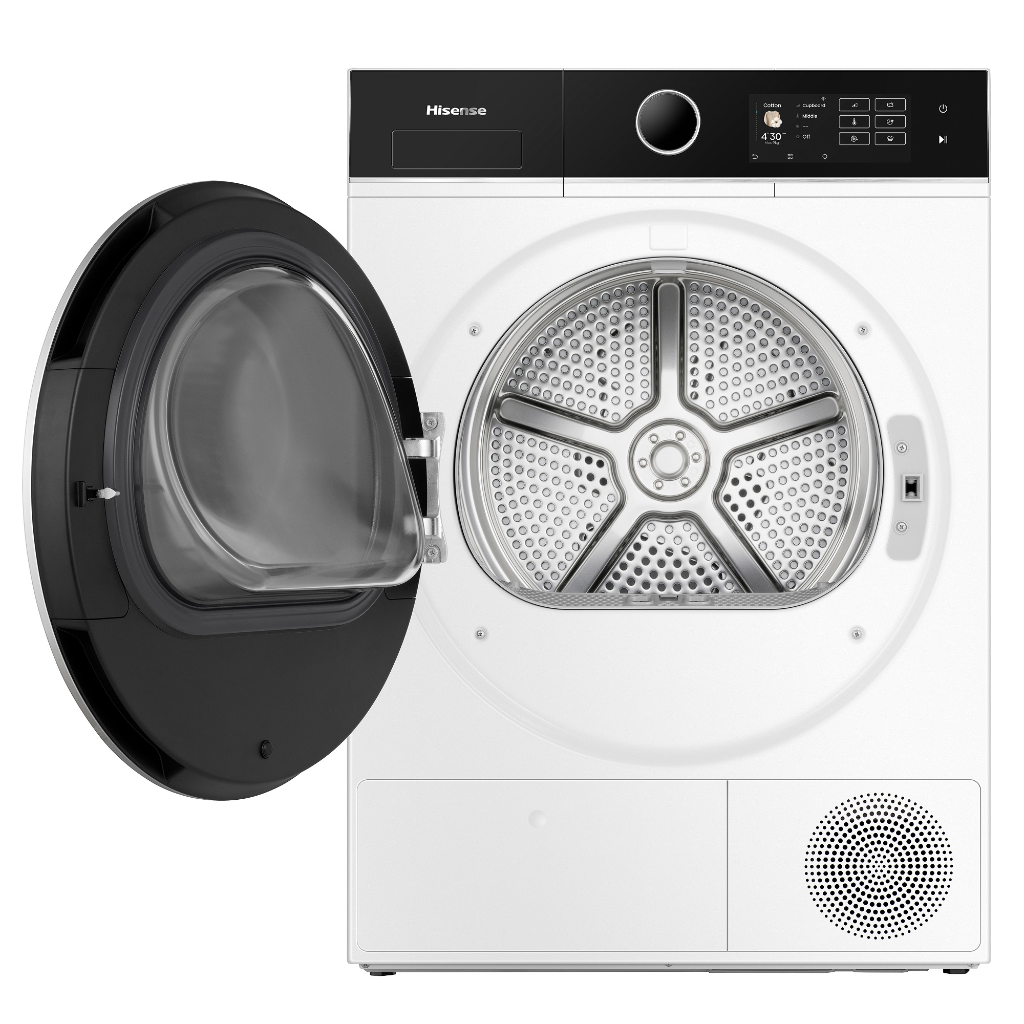 Hisense 9kg KitchenFit 5i Series Heat Pump Condenser Dryer DH5I904BWBC - White Hisense 9kg KitchenFit 5i Series Heat Pump Condenser Dryer DH5I904BWBC - White