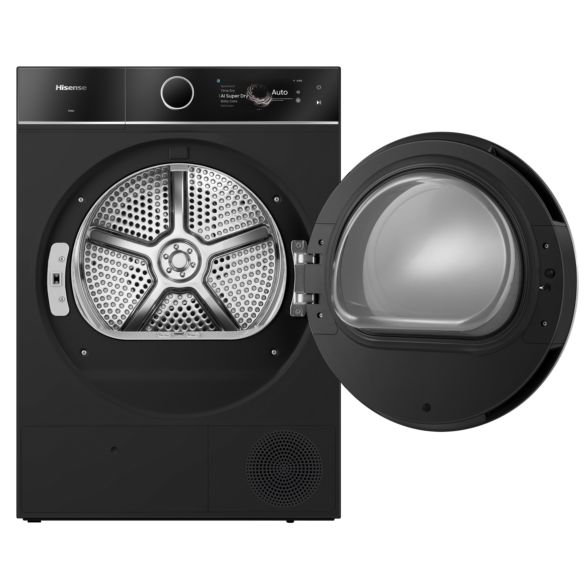 Hisense 10kg 7i Series Heat Pump Condenser Dryer DH7I108BBAB1 - Black Hisense 10kg 7i Series Heat Pump Condenser Dryer DH7I108BBAB1 - Black
