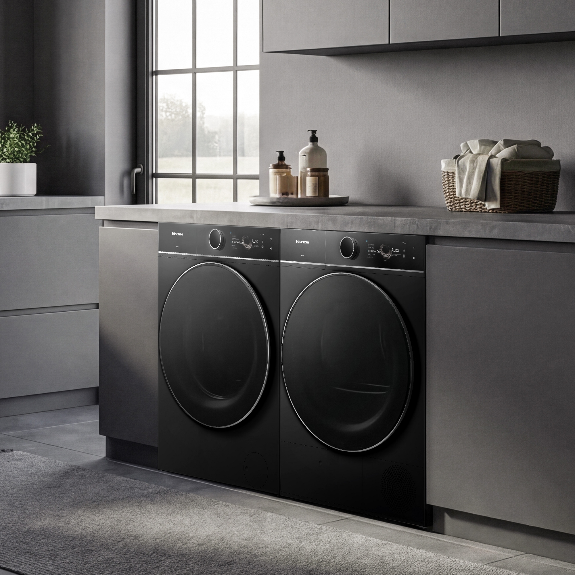 Hisense 10kg 7i Series Heat Pump Condenser Dryer DH7I108BBAB1 - Black Hisense 10kg 7i Series Heat Pump Condenser Dryer DH7I108BBAB1 - Black