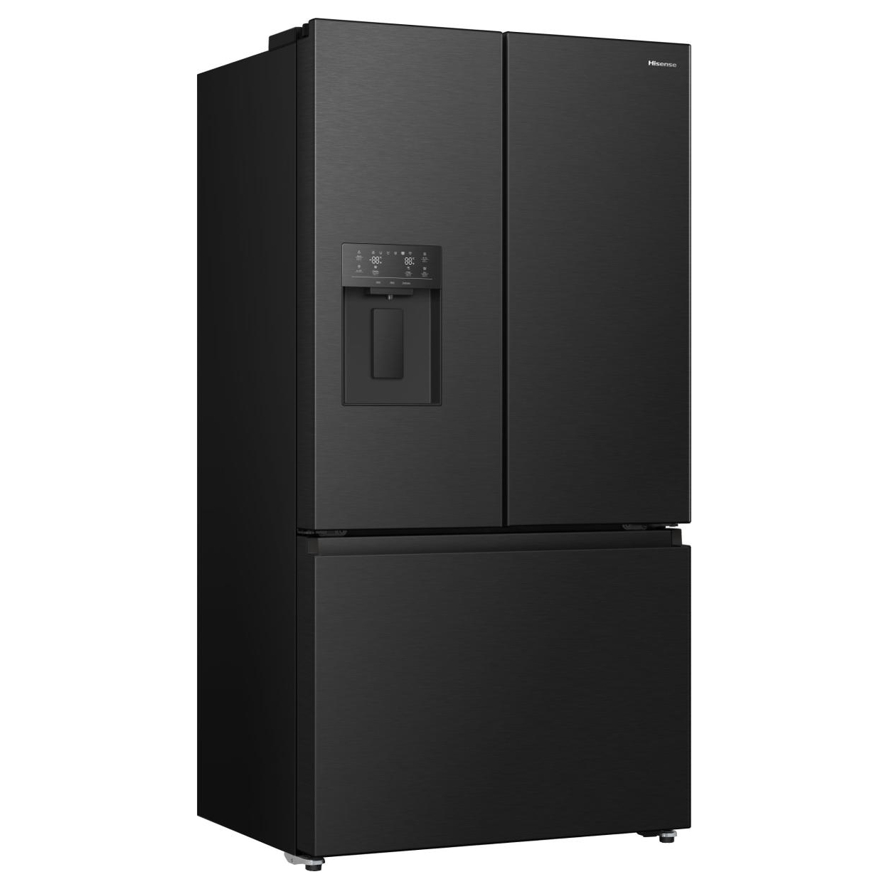 Hisense French Style Fridge Freezer Ice & Water RF815N4SEFE - Black Steel Hisense French Style Fridge Freezer Ice & Water RF815N4SEFE - Black Steel