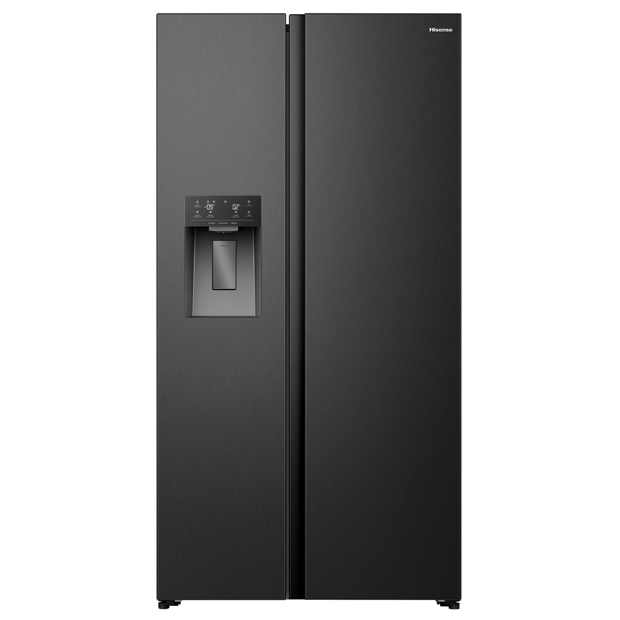 Hisense American Fridge Freezer Ice & Water RS5P528SPFC - Black Steel