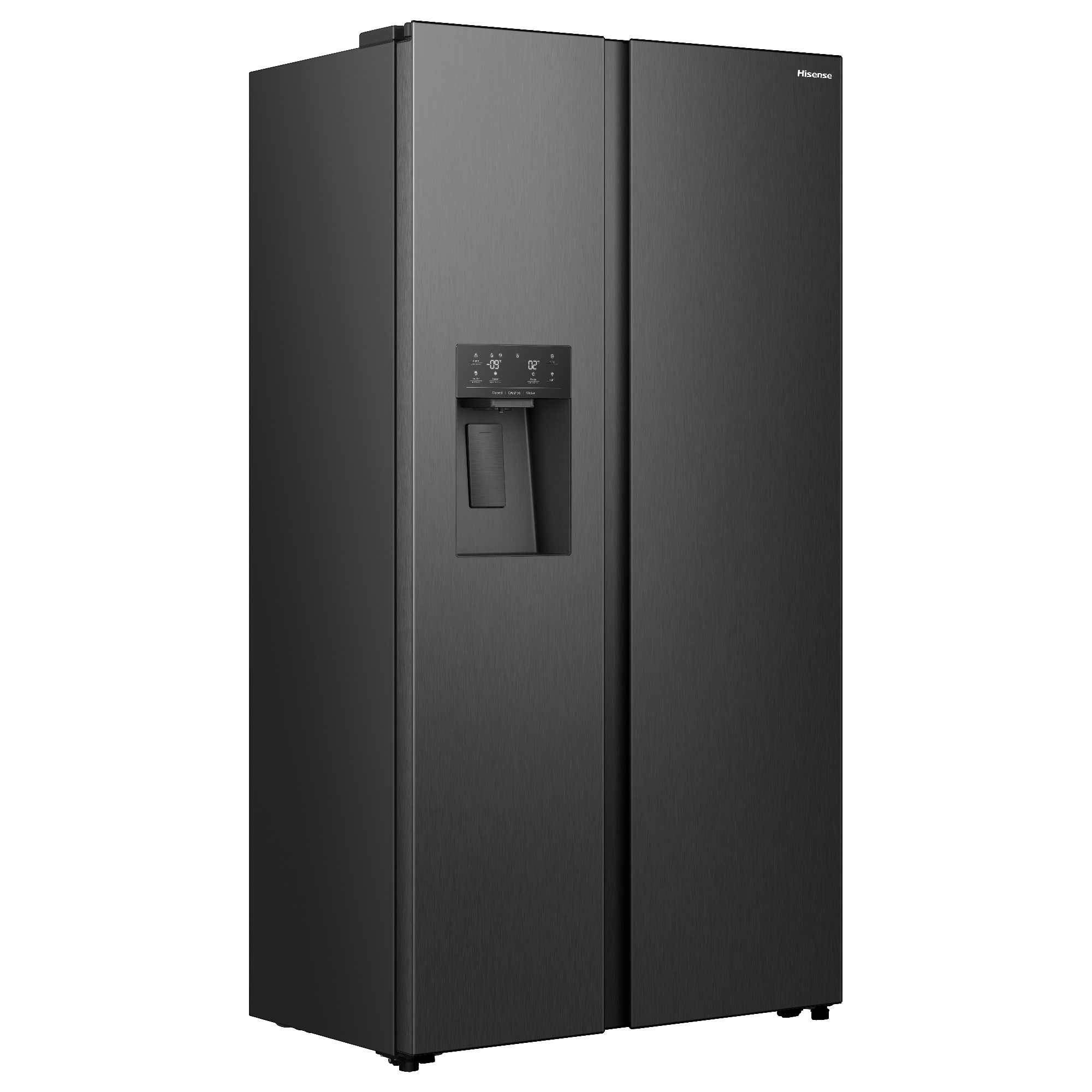 Hisense American Fridge Freezer Ice & Water RS5P528SPFC - Black Steel Hisense American Fridge Freezer Ice & Water RS5P528SPFC - Black Steel