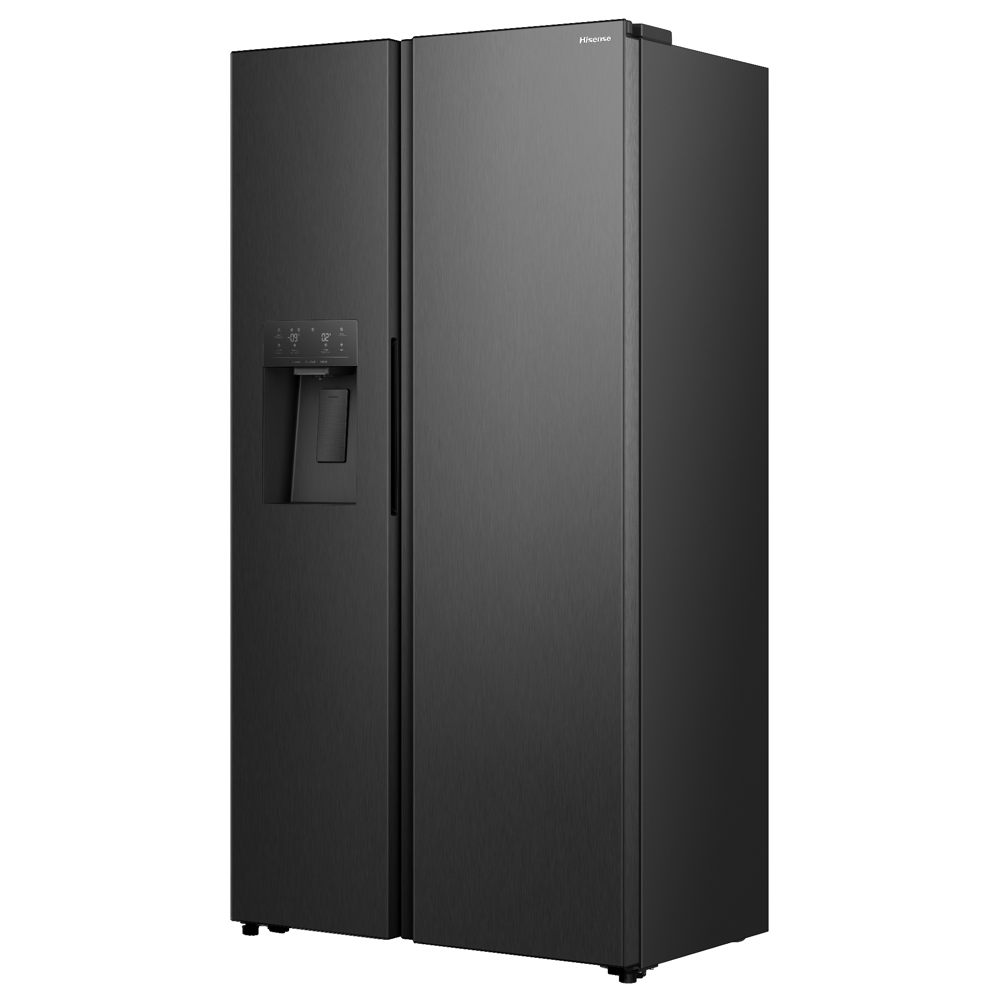 Hisense American Fridge Freezer Ice & Water RS5P528SPFC - Black Steel Hisense American Fridge Freezer Ice & Water RS5P528SPFC - Black Steel