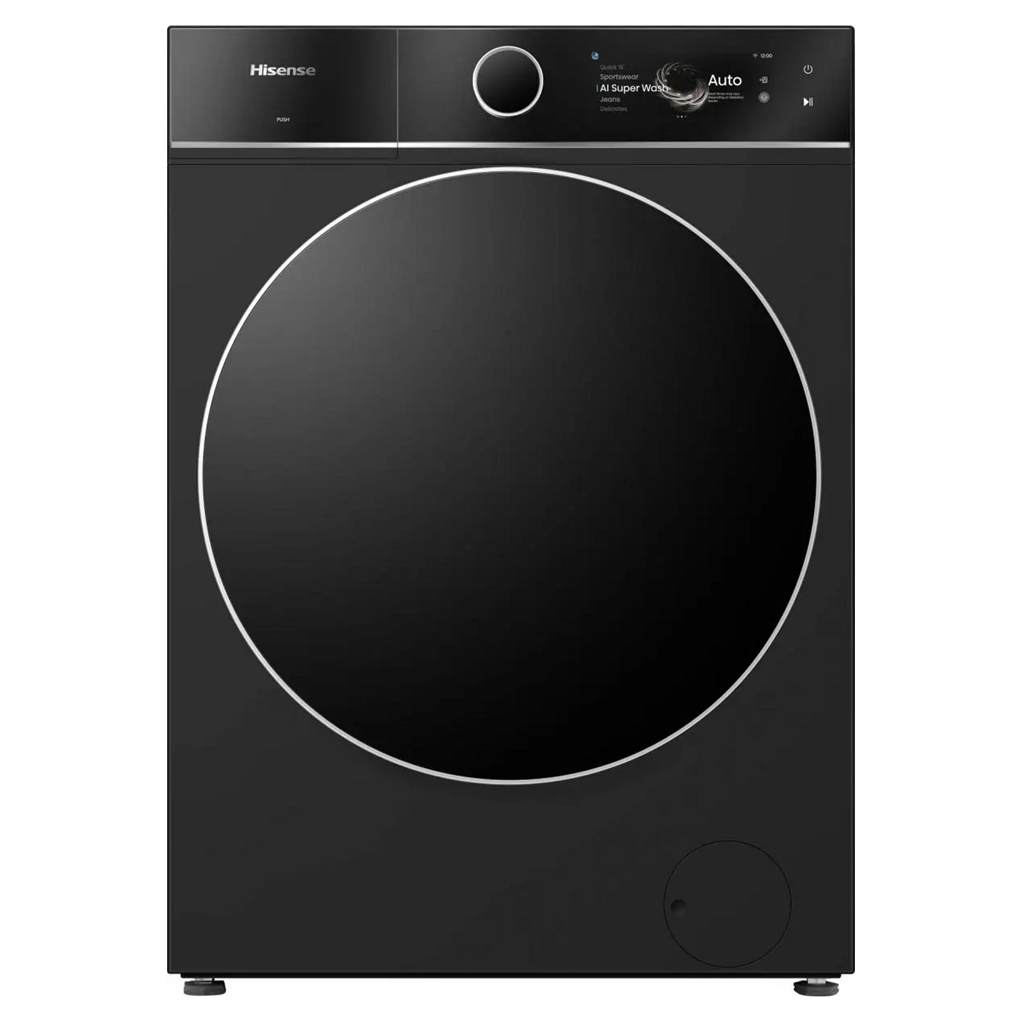 Hisense 12kg 7I Series Autodose Washing Machine 1400rpm WF7I1248BBR - Black