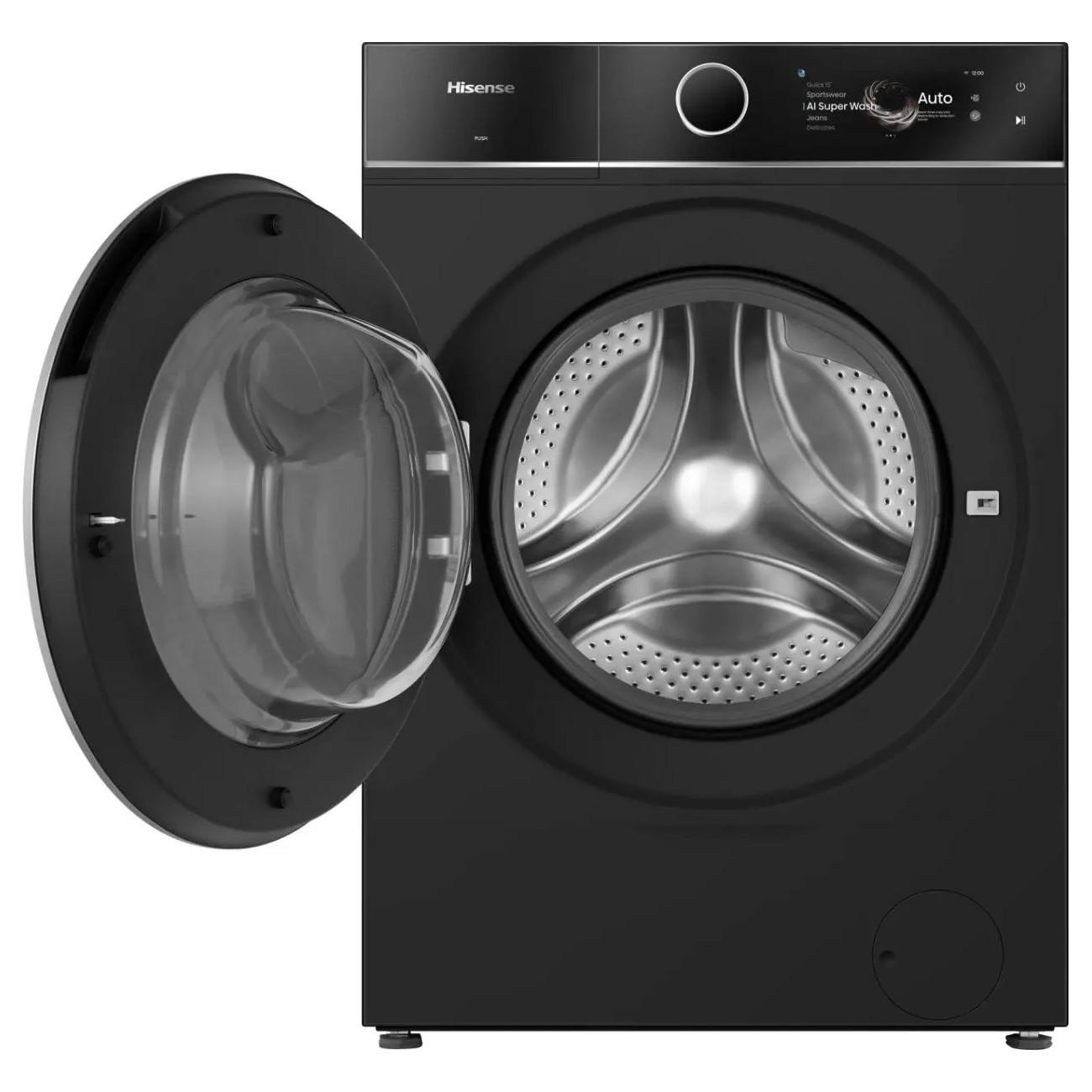 Hisense 12kg 7I Series Autodose Washing Machine 1400rpm WF7I1248BBR - Black Hisense 12kg 7I Series Autodose Washing Machine 1400rpm WF7I1248BBR - Black