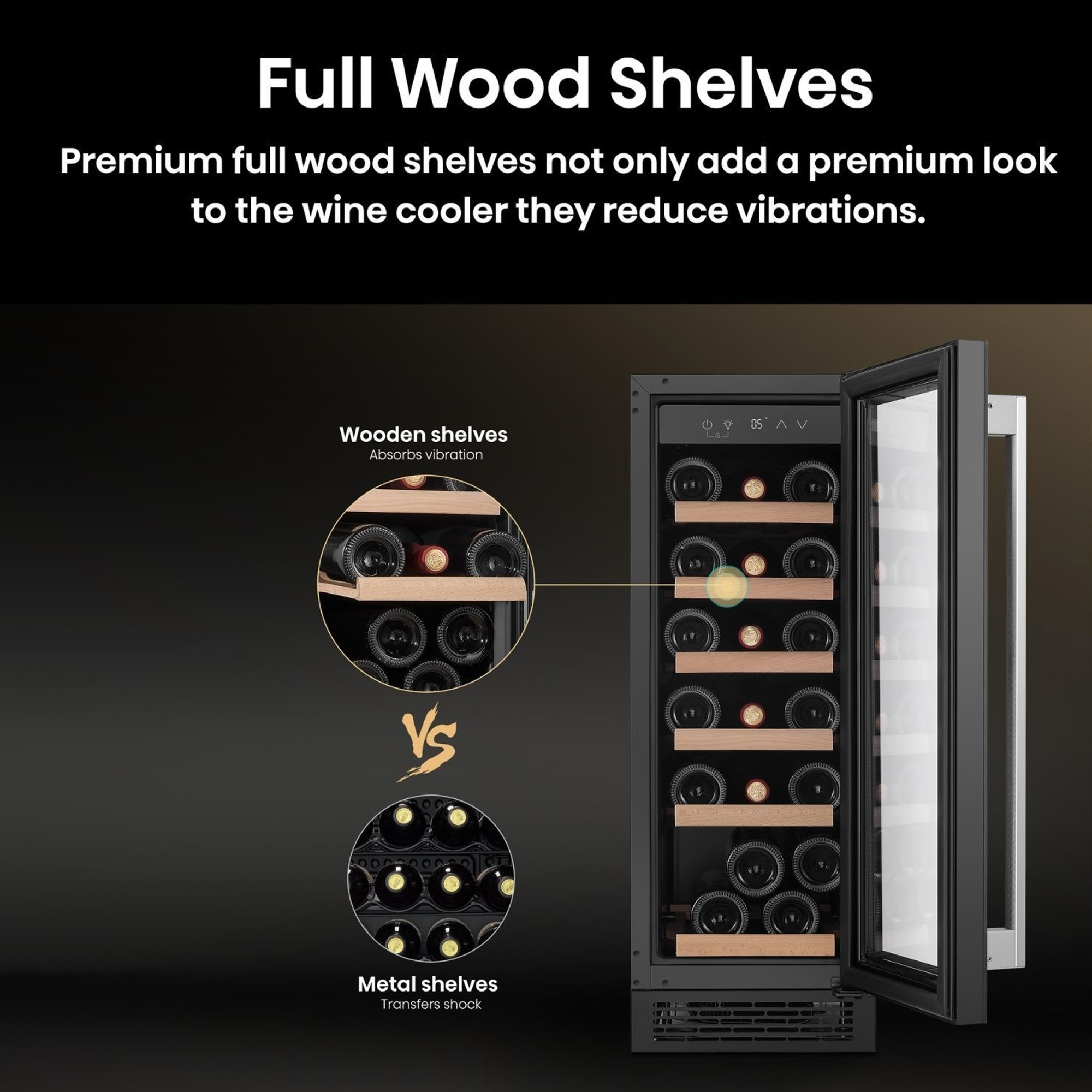 Hisense 30cm Freestanding Wine Cooler RW058B3ABG - Black Hisense 30cm Freestanding Wine Cooler RW058B3ABG - Black