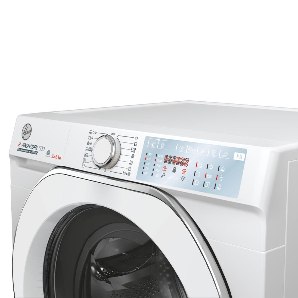 Hoover 10kg/6kg Freestanding Washer Dryer HDB 5106AMC/1-80 - White Hoover 10kg/6kg Freestanding Washer Dryer HDB 5106AMC/1-80 - White