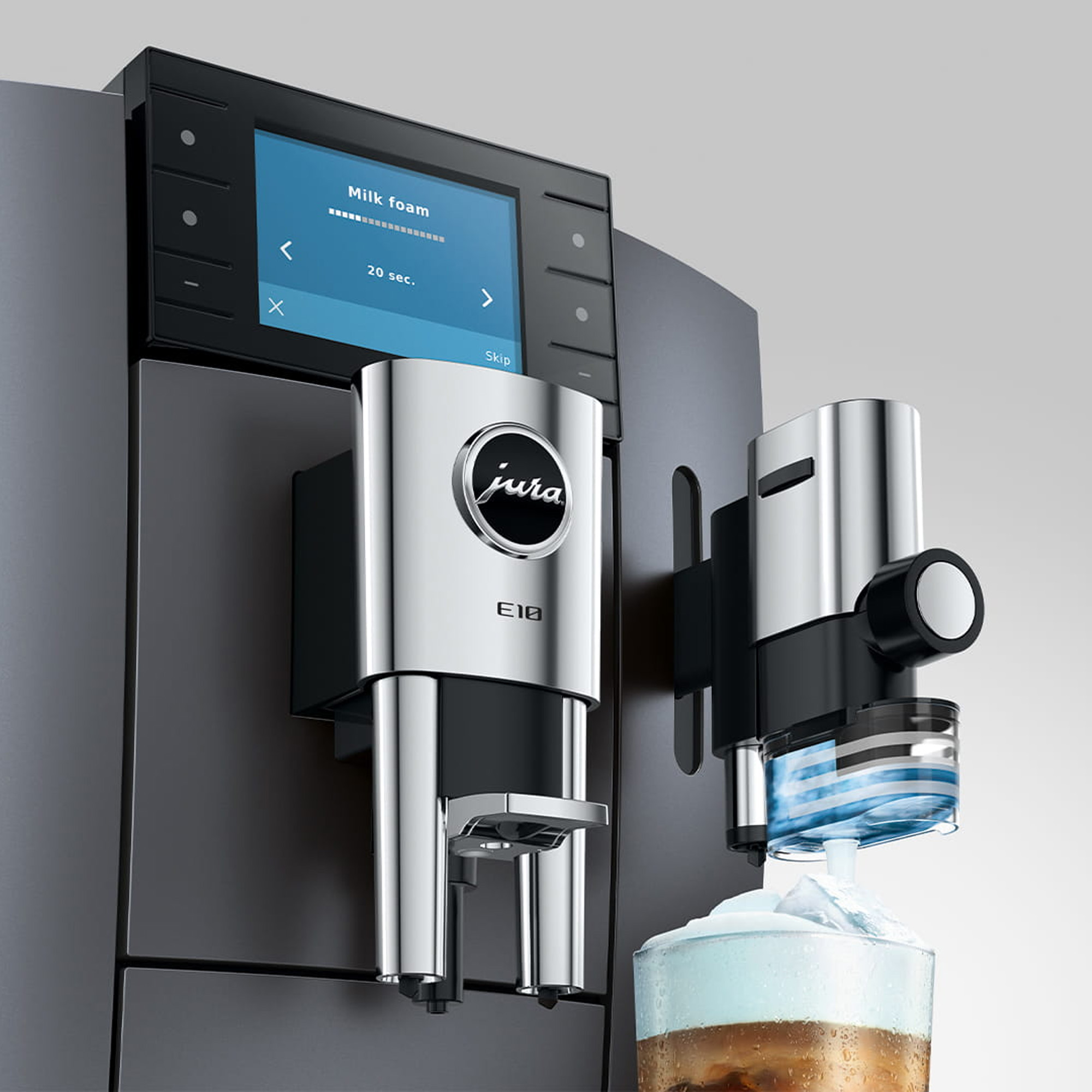 Jura E10 Onyx Grey Freestanding Coffee Machine 15718 - Onyx Grey Jura E10 Onyx Grey Freestanding Coffee Machine 15718 - Onyx Grey