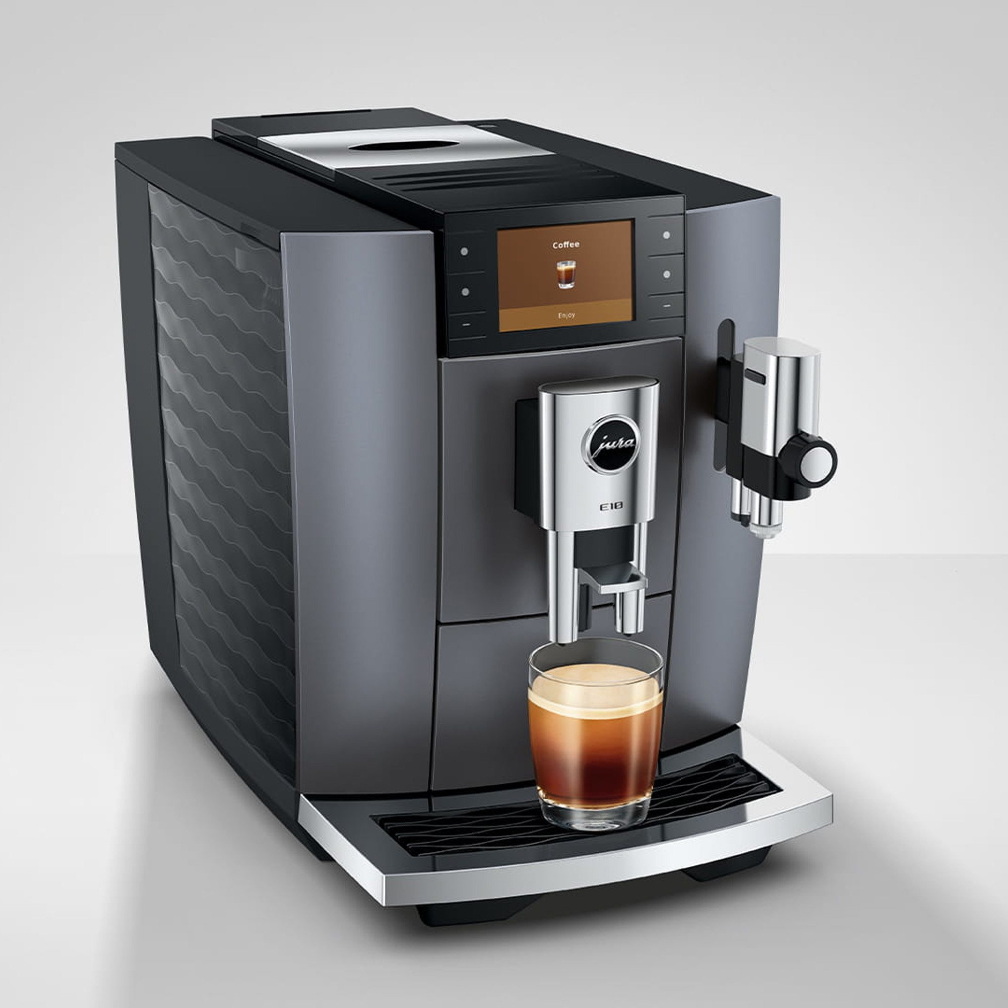 Jura E10 Onyx Grey Freestanding Coffee Machine 15718 - Onyx Grey Jura E10 Onyx Grey Freestanding Coffee Machine 15718 - Onyx Grey