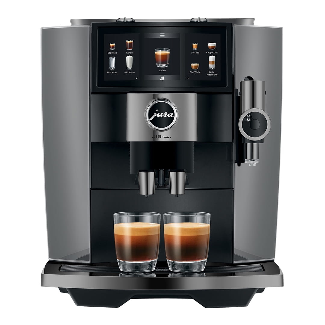 Jura J10 Twin Freestanding Fully Automatic Coffee Machine 15723 - Diamond Onyx