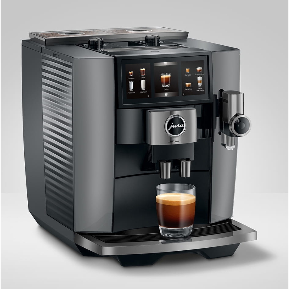 Jura J10 Twin Freestanding Fully Automatic Coffee Machine 15723 - Diamond Onyx Jura J10 Twin Freestanding Fully Automatic Coffee Machine 15723 - Diamond Onyx