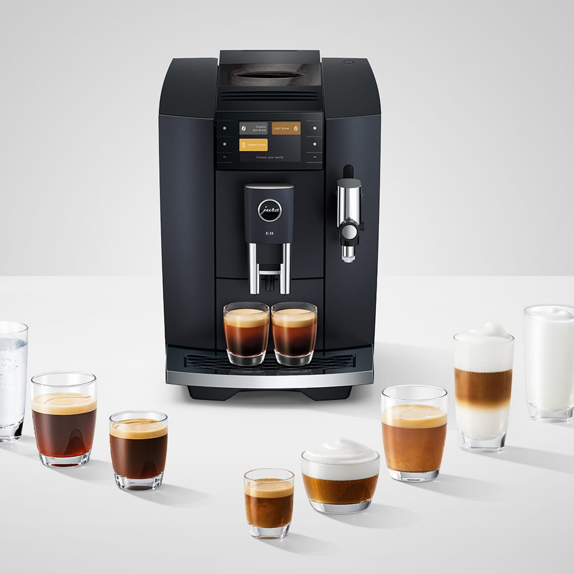 Jura E8 Freestanding Coffee Machine 15840 - Cosmic Black Jura E8 Freestanding Coffee Machine 15840 - Cosmic Black