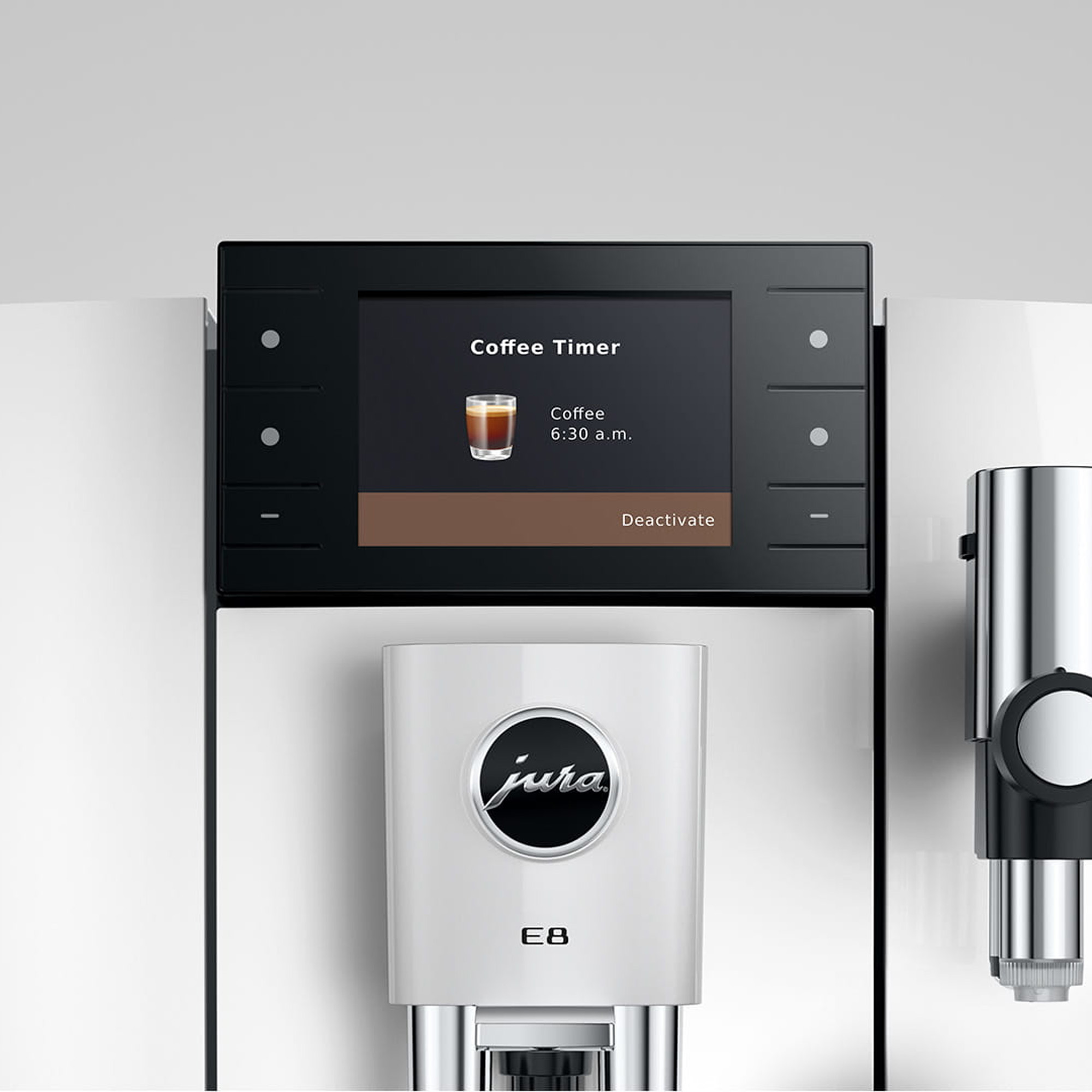Jura E8 Freestanding Coffee Machine 15841 - Piano White Jura E8 Freestanding Coffee Machine 15841 - Piano White
