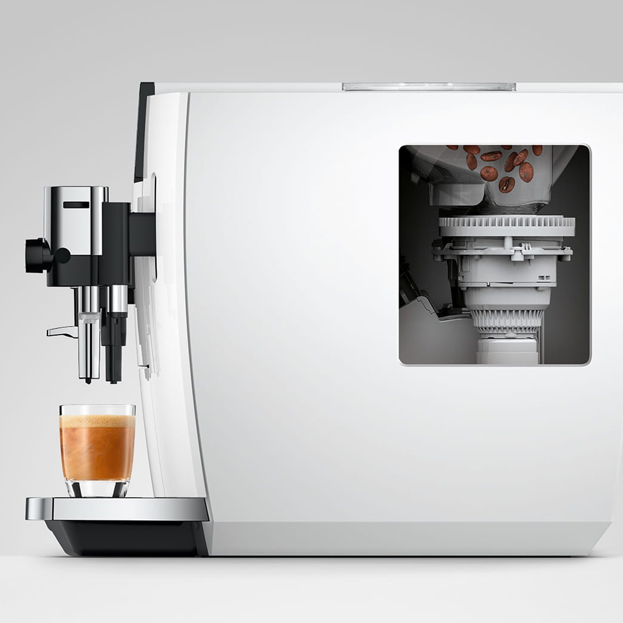 Jura E8 Freestanding Coffee Machine 15841 - Piano White Jura E8 Freestanding Coffee Machine 15841 - Piano White