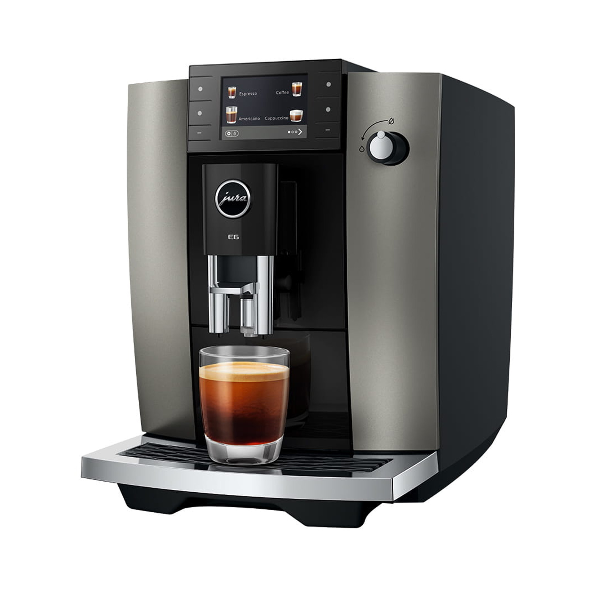 Jura E6 Freestanding Coffee Machine 15854 - Dark Inox Jura E6 Freestanding Coffee Machine 15854 - Dark Inox