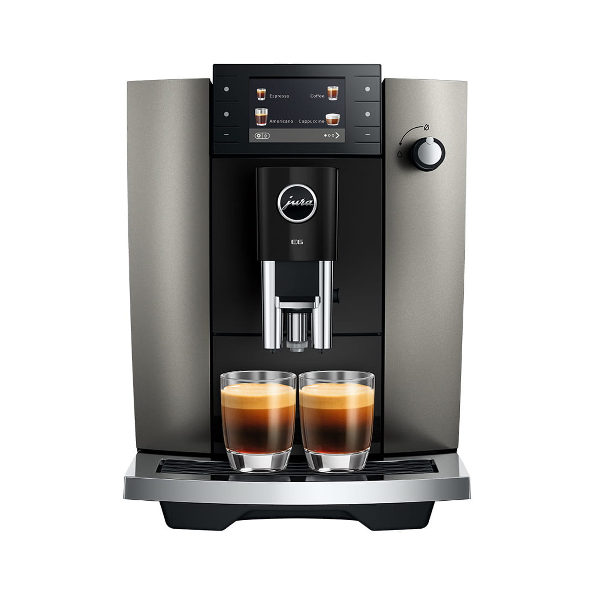 Jura E6 Freestanding Coffee Machine 15854 - Dark Inox