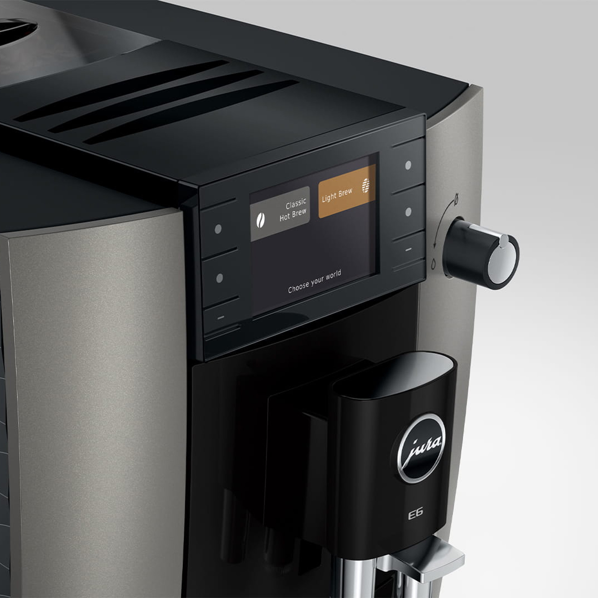 Jura E6 Freestanding Coffee Machine 15854 - Dark Inox Jura E6 Freestanding Coffee Machine 15854 - Dark Inox