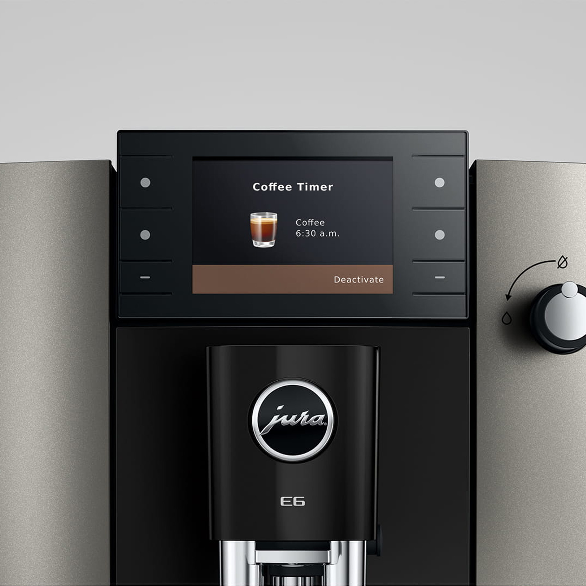 Jura E6 Freestanding Coffee Machine 15854 - Dark Inox Jura E6 Freestanding Coffee Machine 15854 - Dark Inox