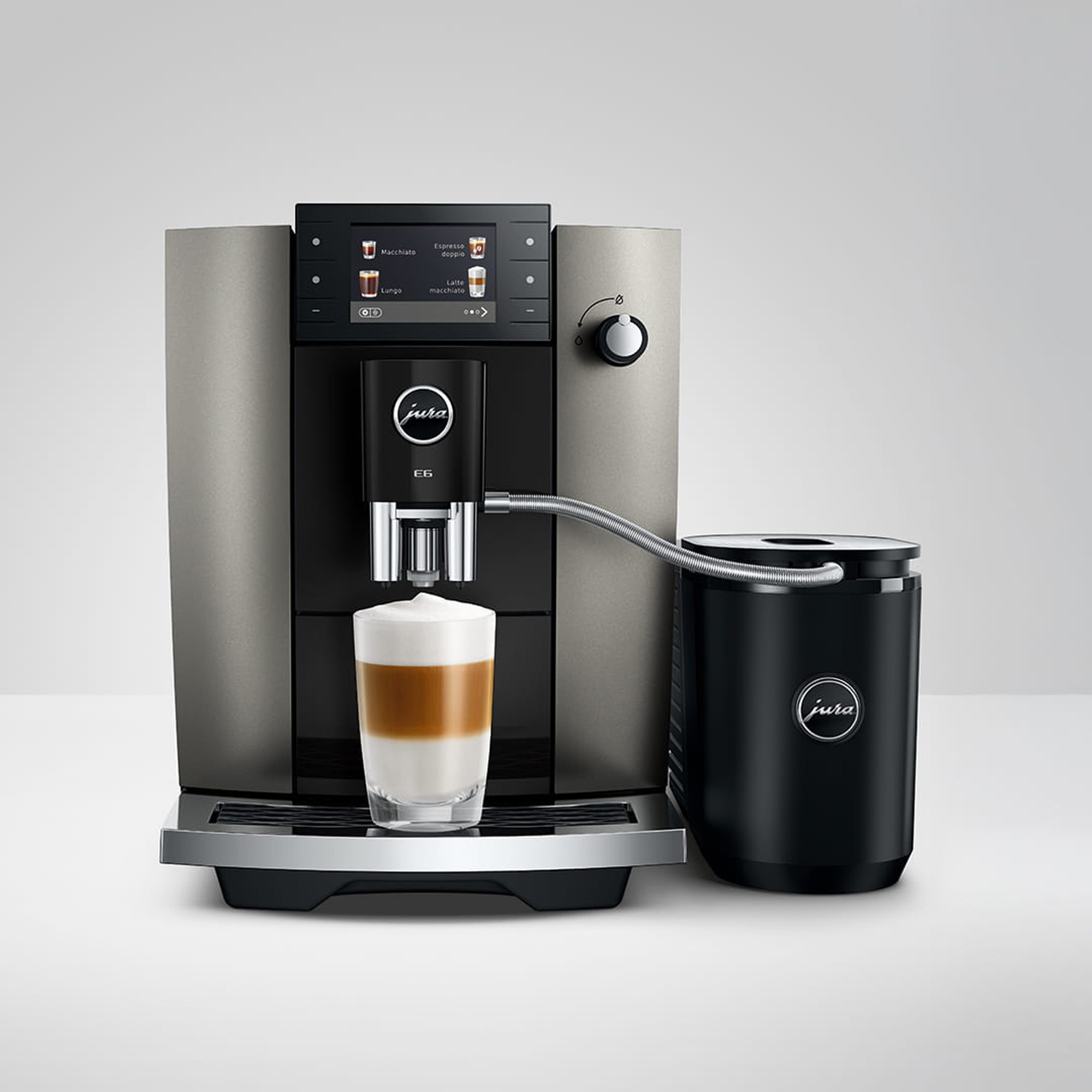 Jura E6 Freestanding Coffee Machine 15854 - Dark Inox Jura E6 Freestanding Coffee Machine 15854 - Dark Inox