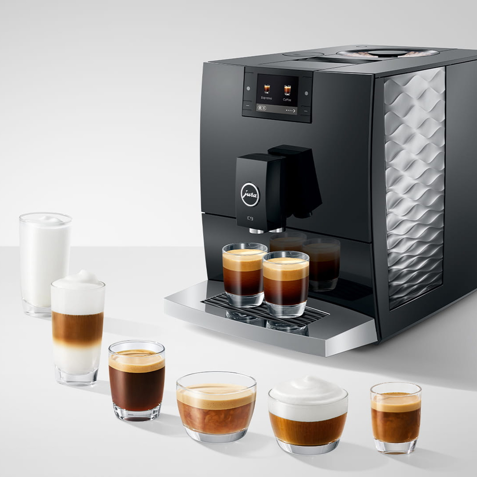 Jura C9 Fully Automatic Coffee Machine 15757 - Piano Black Jura C9 Fully Automatic Coffee Machine 15757 - Piano Black