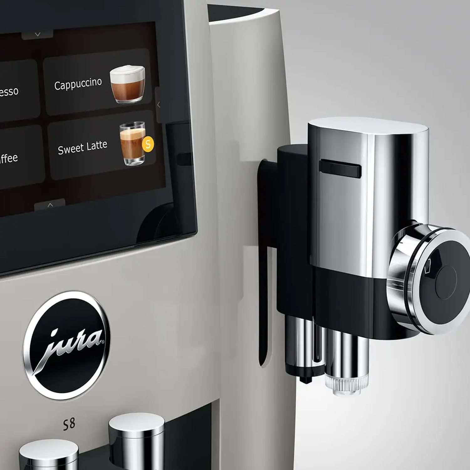 Jura S8 Fully Automatic Freestanding Coffee Machine 15483 - Platinum Jura S8 Fully Automatic Freestanding Coffee Machine 15483 - Platinum